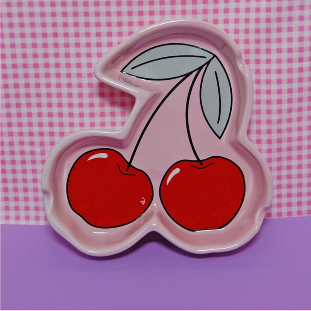 Cherry jewelry holder/ ash tray